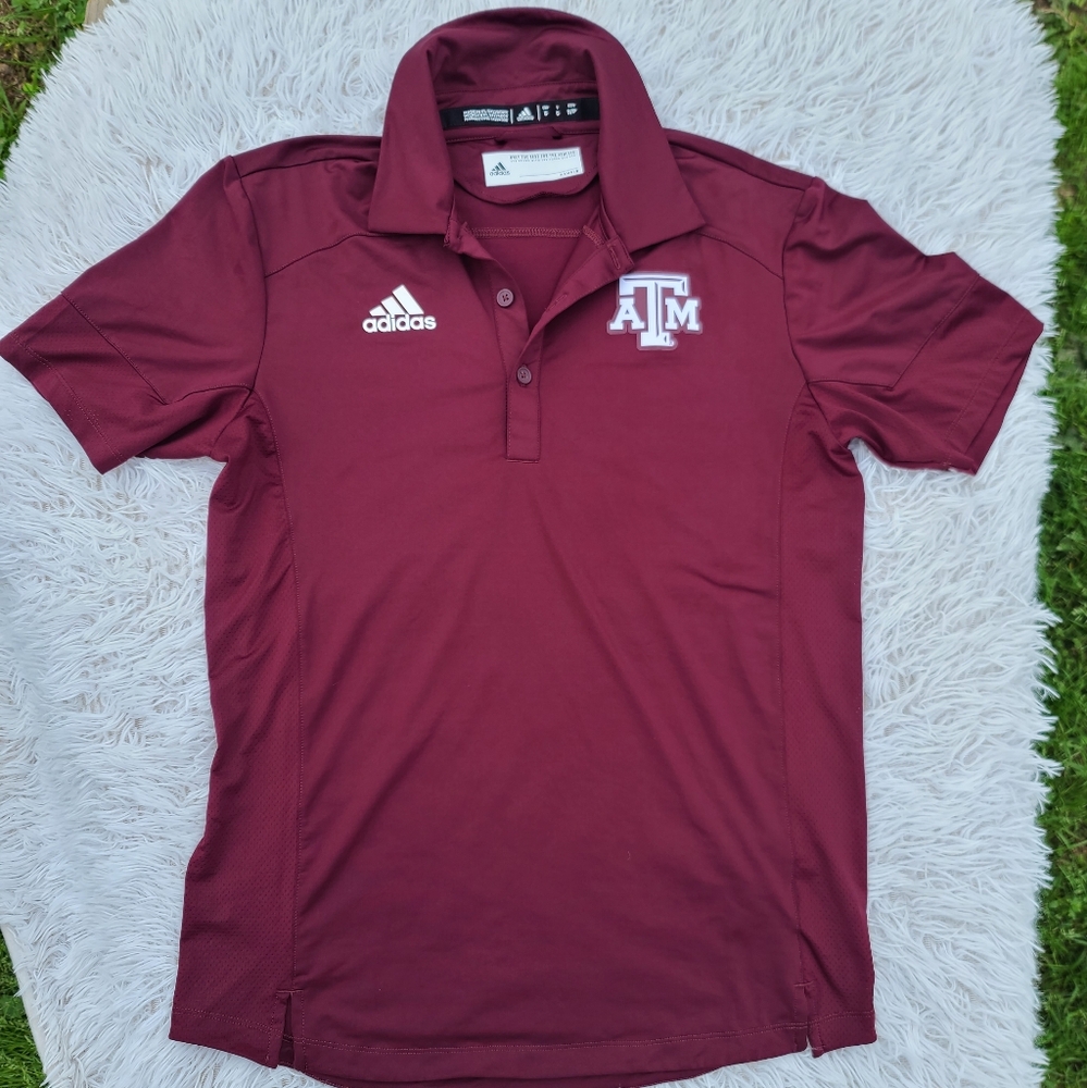 Adidas Maroon Men's Polo Shirt